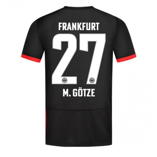 Fotballdrakt Herre Eintracht Frankfurt Mario Gotze #27 Bortedrakt 2024-25 Kortermet